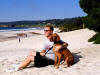 Steven & his dog, Jasper in Carmel